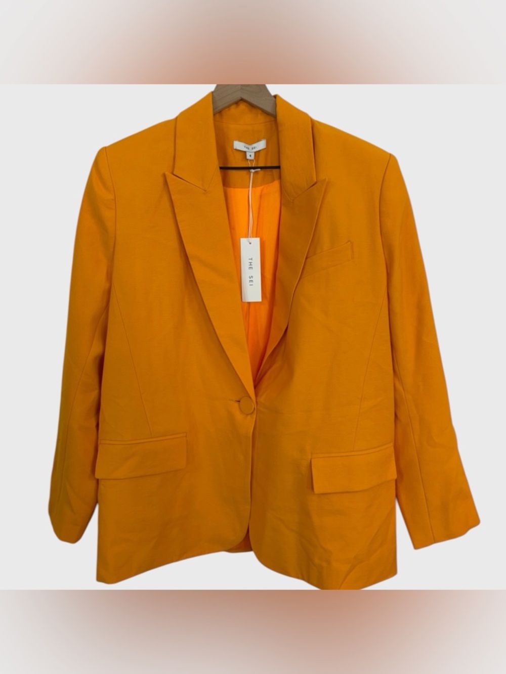 The Sei NWT Orange Oversized Blazer Size 4